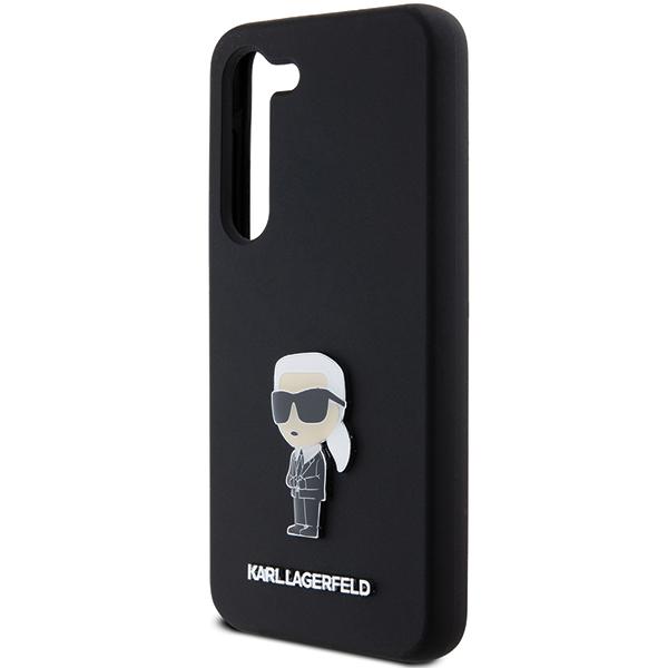 Etui Karl Lagerfeld Silicone Ikonik Metal Pin Do Galaxy S23+, Czarne