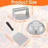 Smash Burger Press Tools Meat Cooking Mold Squeezer Patty Making Smasher Griddle Stainless Steel Hamburger Maker Kitchen Tool