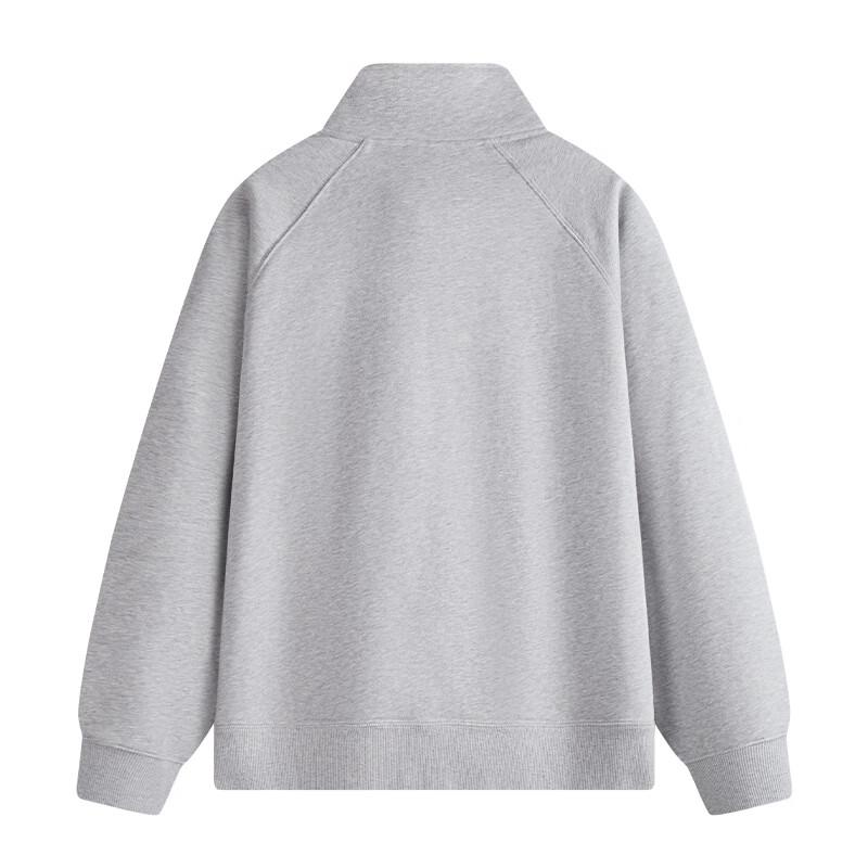 NVG·YOUNG Men's Fleece Lined Half-Zip Stand-Up Collar Sweatshirt