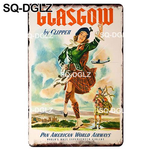 [SQ-DGLZ] COLOMBIA Metal Sign Vintage Tin Sign Retro Wall Decor for Home Plaque Metal Poster Pub Bar Decor Art Painting