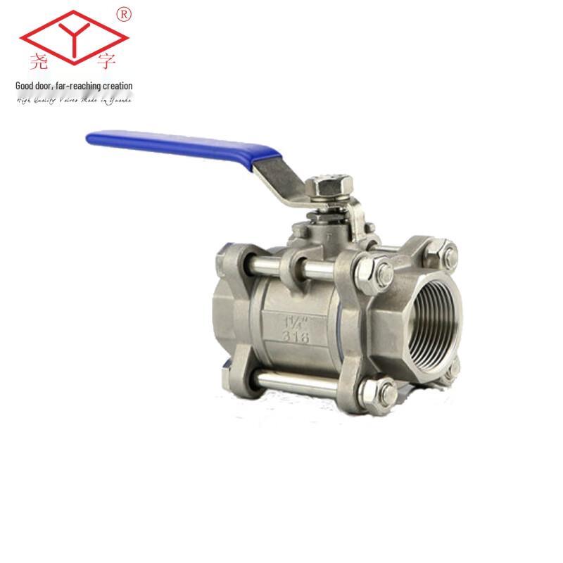 Stainless Steel Internal Thread Three-Piece Ball Valve