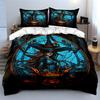 Witch Costume Set For Cosplay Exquisite Three-Piece Bedding Set Gift For Kids And Adults