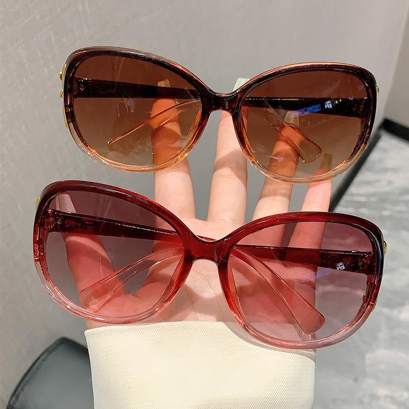 Women'S Sunglasses, Fox Head, High-End Sense, Large Frame, Thin And Fashionable Wear, Uv-Proof Sunglasses.