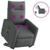 Lift-up Massage Chair, Electric, Reclining, Dark Gray