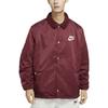 Nike Logo-Print Einreiher Jacke Herren Jacken Burgunder DQ4192-638