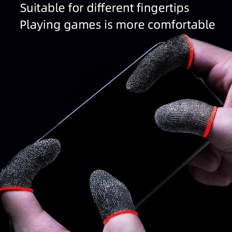 Finger Gloves Thumb Fingertip Covers for Mobile Phone Games Anti Slip Thumb Sleeve Sweatproof Breathable Finger Cover