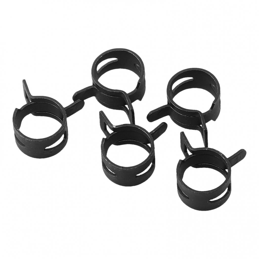 Bezpieczny i Niezawodny 10 szt. Czarny Zacisk Sprężynowy do Węża Wąż Silikonowy Paliwowy