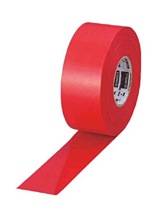 TRUSCO Marking 30mm x 10 Rolls Tape, Red, 50m, TMT30R, (Case)