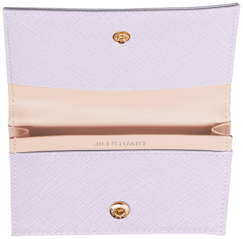 Jill Stuart Slim Leather Business Card Case In Lavender