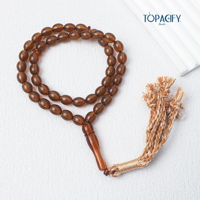 Palestina 45-korálkový ruční modlitební růženec - Islámské chválicí korálky