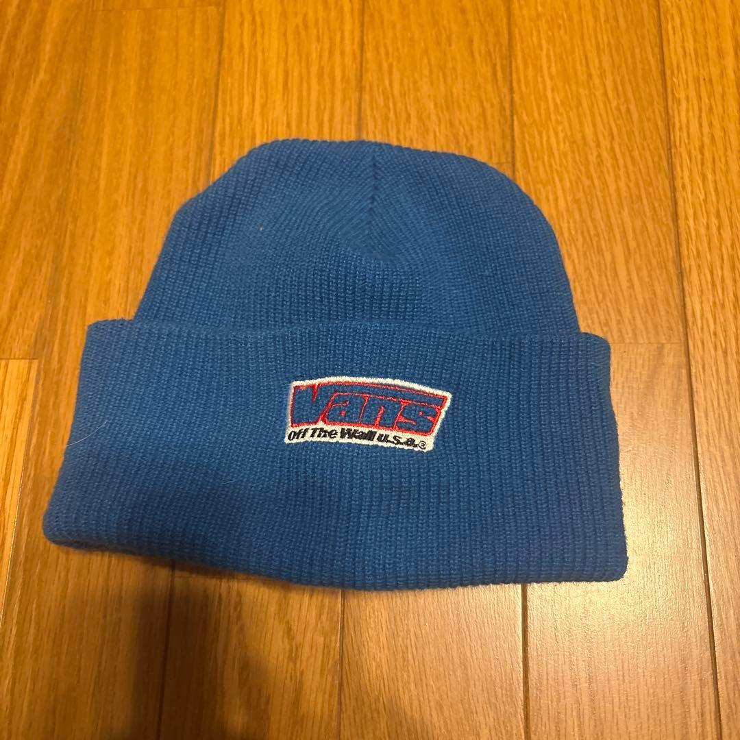 Used VANS knit hat beanie blue