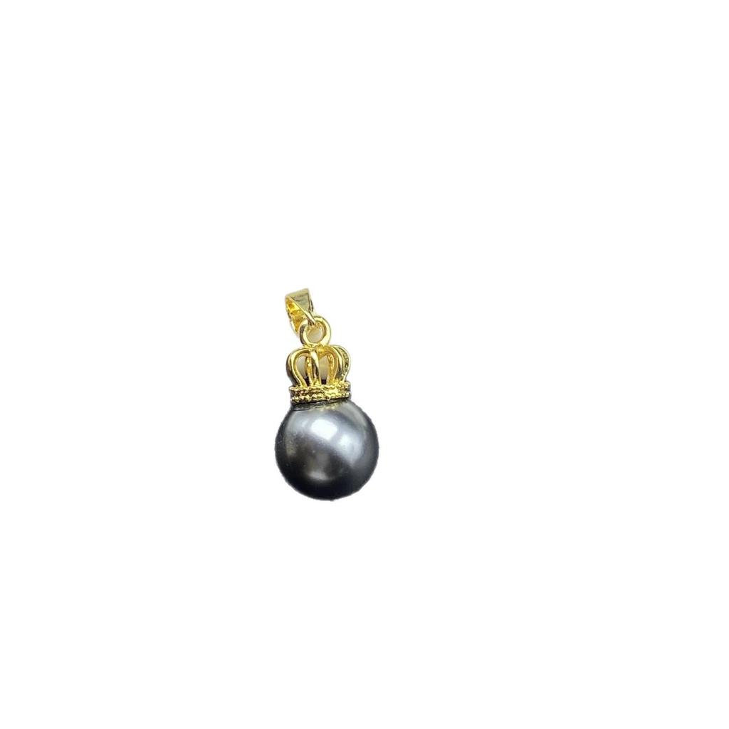 Zircon Crown Freshwater Pearl Pendant Necklace with Color-Preserving Earrings and Ear Cuffs - Fashion DIY Handmade Jewelry Accessories
