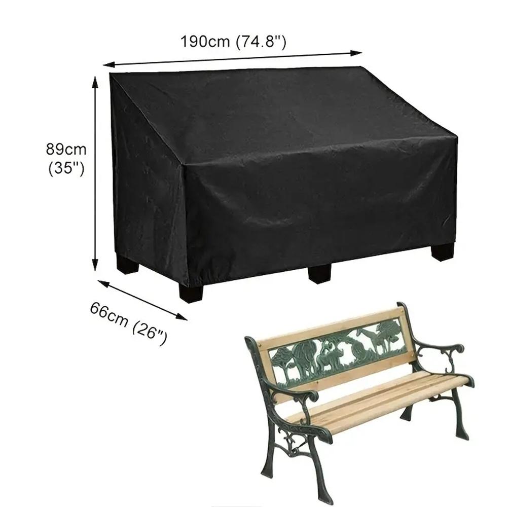 1pcs Outdoor Bench Cover - Garden Loveseat Protector, Dust-Proof & UV Resistant, Patio Furniture Covers
