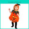 Świąteczna i Zabawna Pomarańczowa Sukienka Dynia Dla Dzieci Idealna Na Halloweenowe Spotkania