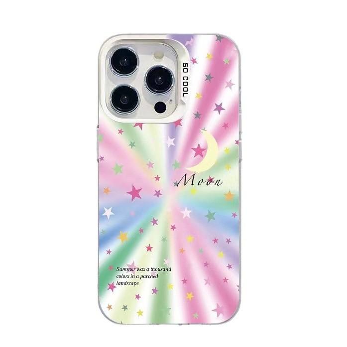 Colorful Stars Suitable for 15plus European and American 16promax Apple Phone Case IPhone 14 Hard Shell 13 Creativity