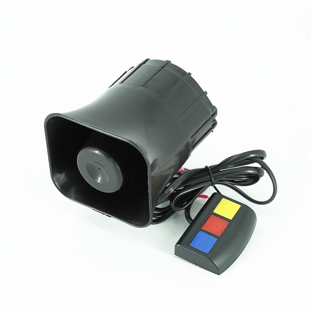 Car 3‑Tone Sound Loud Megaphone Speaker 30W PA Speaker System Emergency Sound Amplifier 12V Universal For RV Boat Truck Parts