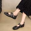 Fashi Silk Women Ballet Flats Footwear Lolita Shoes Luxury Autumn Female Butterfly-Knot Round Toe Ladies Dance Shoes