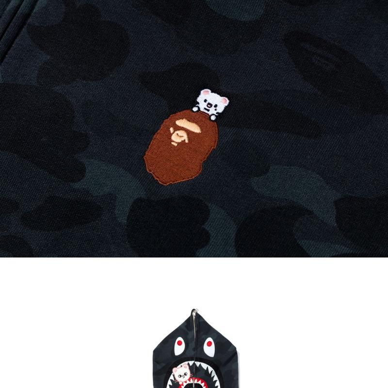 [PRE ORDER] STRAY KIDS × BAPE – Jiniret SHARK FULL ZIP HOODIE (Hyunjin Ver.)