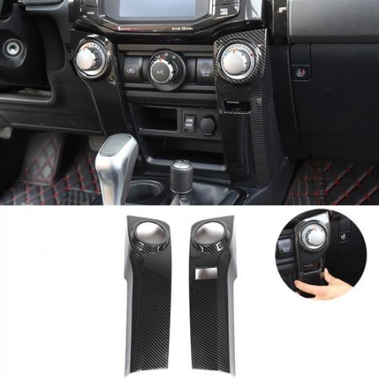 Dashboard Air Conditioner Control Switch Knob Panel Decor Trim for 4runner 2010+