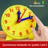 First & Second Grade Children's Clock Teaching Aid: Two-Hand & Three-Hand Cognitive Learning Model