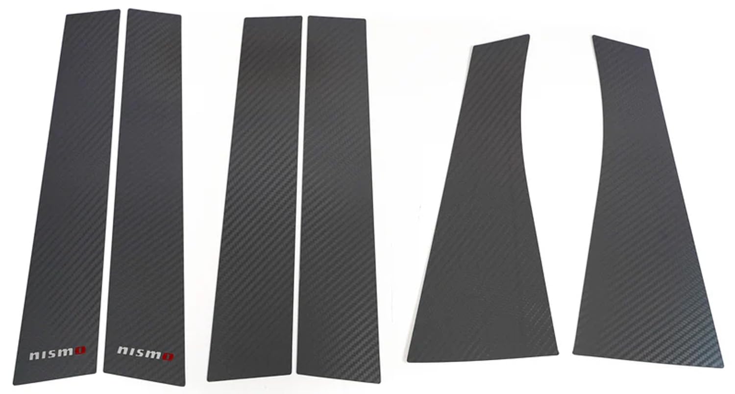

Nismo Pillar Garnish for Nissan Note E12 with Plastic Visor of 6 Left and (Set Right) 802DS-RNE21 чорний