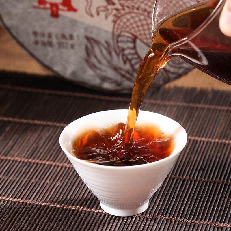 Tè Puerh maturo Yunnan Menghai Lao Banzhang Tè Pu'er 357g Torta di tè Pu'er