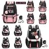 Unisex Blackpink Lisa Inspired Starry Sky Backpack Oxford Cloth Casual Travel Bag