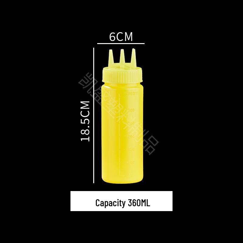 Large Capacity Food-Grade Japanese Three-Hole Squeeze Bottle - In Stock