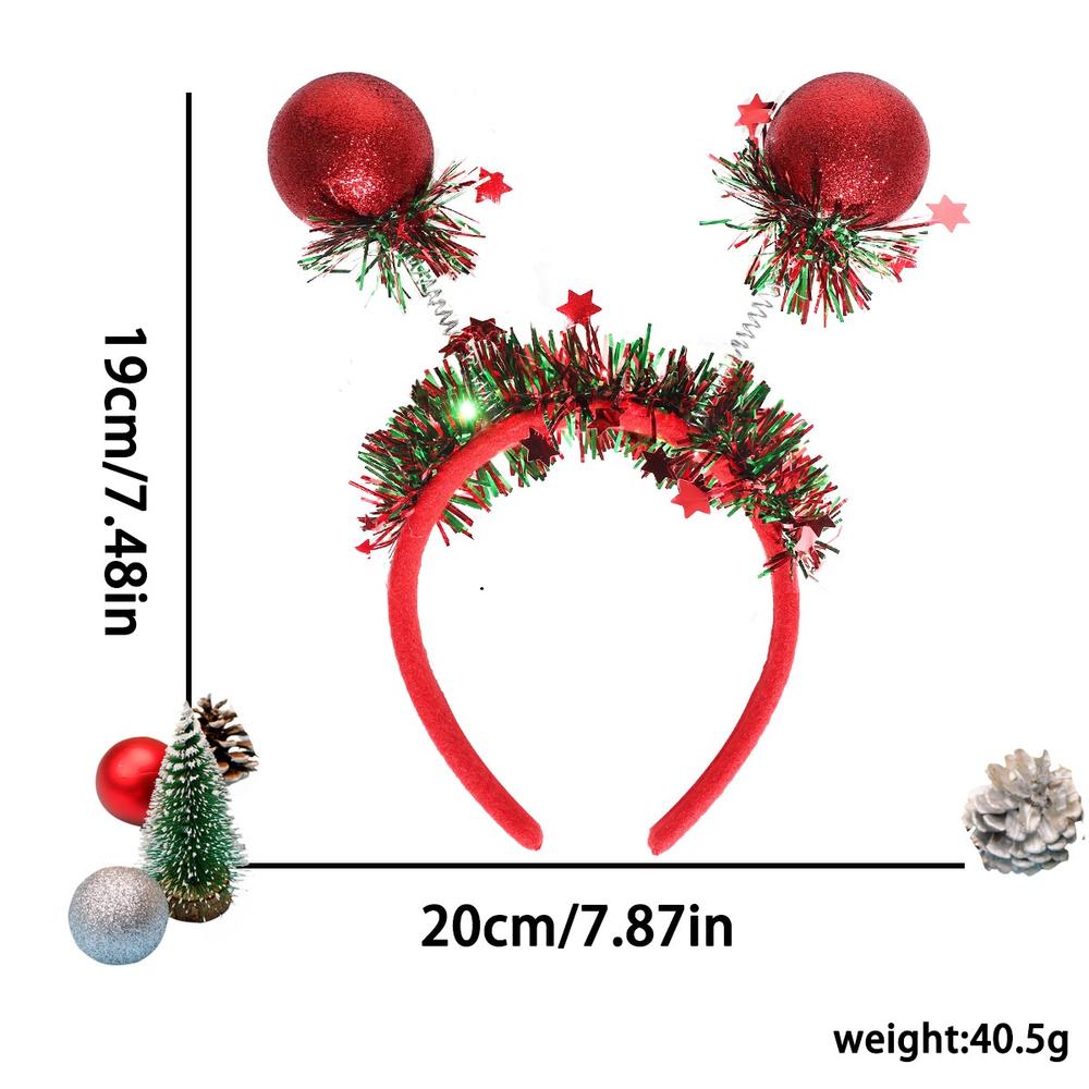 Christmas Hairband Hair Accessories New Deer Horn Bow Headwear Christmas Festival Sweet and Cute Headband Accessories