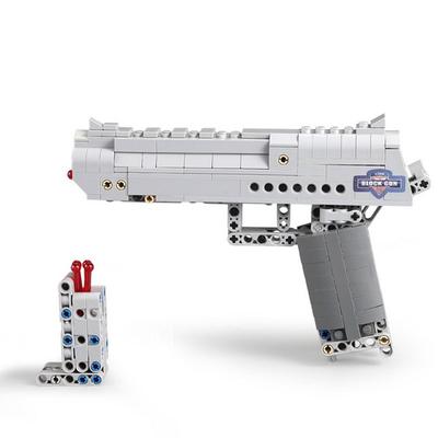 Espalhe Desert Eagle DIY arma de brinquedo pré-fabricada, cor mista
