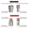 2Pcs/Set Stainless 3/8" 1/4" Quick Connector & Plug With NPT3/8 NPT1/4 Male Female Fitting Thread High Pressure Washer Accessories