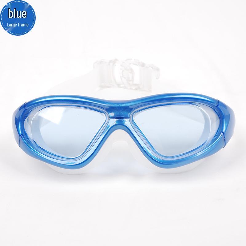 High-Definition Anti-Fog Electroplated Swimming Goggles with Silicone Straps