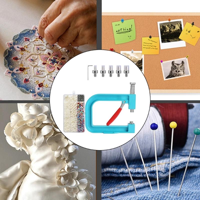 Bead Setting Machine Handmade Pearls Setting Machine Rivets Fixing Machine for Craft Hobbyists
