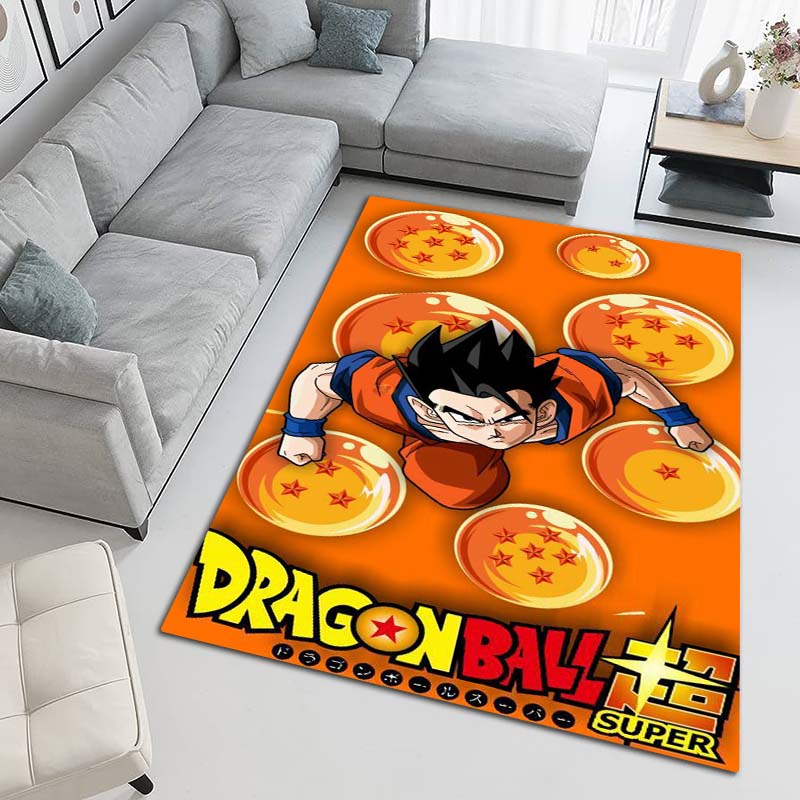 

Cartoon dragon image Dragon Ball anime game rug, suitable for game rooms, bedrooms, living rooms, sofas, and other home décor; 60x90cm
