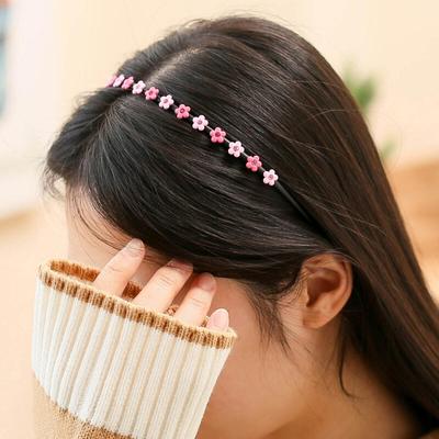 Cubic Flower Thin Hairband (Pink)