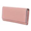 Women Long Wallet Large Capacity PU Leather Fashionable Lady Purse for Bills Cards Coins Lotus Root
