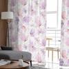 Butterfly Watercolor Minimalist Tulle Window Curtains for Bedroom Luxury Home Decor Drapes in Living Room Chiffon Panels