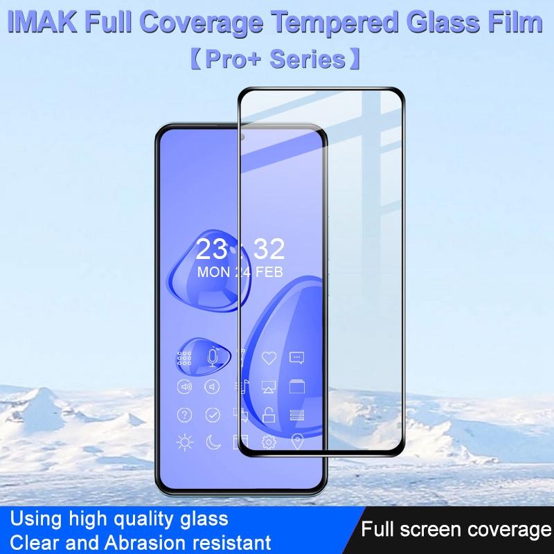 IMAK Pro+ Series for Xiaomi 12T 5G/Redmi K50 Ultra 5G/12T Pro 5G HD Full Coverage Screen Protector Anti-fingerprint HD Full Glue Tempered Glass Film