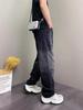 2025 Autumn High Street Loose Straight-Leg Jeans: Versatile Washed Punk Trousers