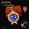 YS Dual-Sided Luminous God's Eye Glass Pendant Keychain