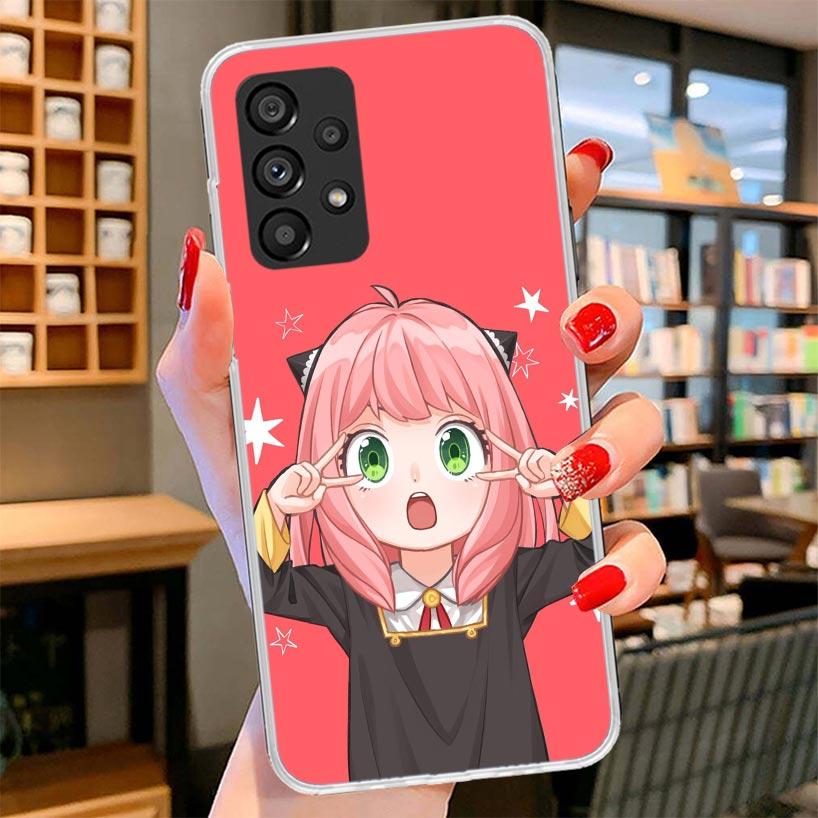 Spy Family Anya Cute Phone Case For Samsung Galaxy A17 A37 A57 A16 A26 A36 A56 A15 A25 A35 A55 A14 A24 A34 A54 A13 A23 A33 A53 G