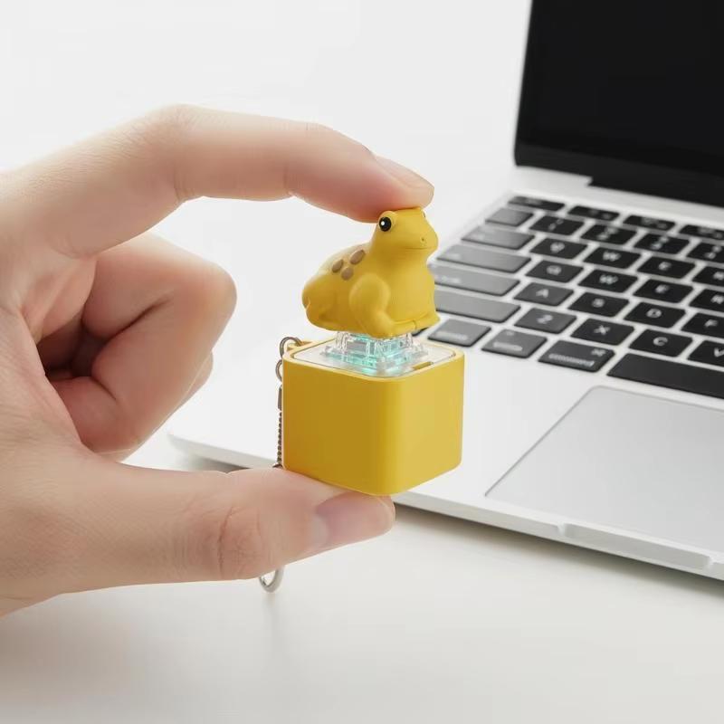 Keyboard Fidget Frog Rechargeable Finger Gadget Keycap Fidget For Adults School Car Home