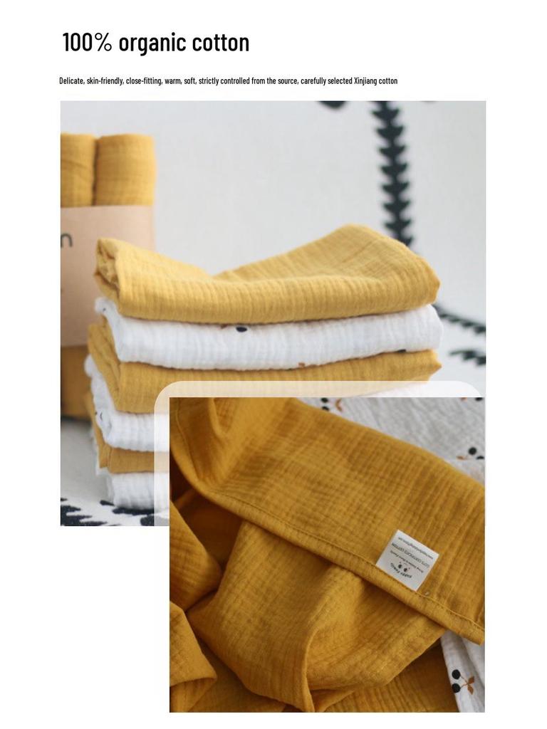 Premium Quality Pure Cotton Newborn Tassel Swaddle Blanket - Double-Layer, Breathable, Japanese Style, for Winter.