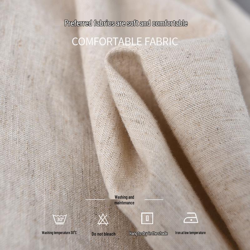 Men's Linen Business Casual Long Sleeve Shirt - Spring/Summer Versatile Cotton Linen Top