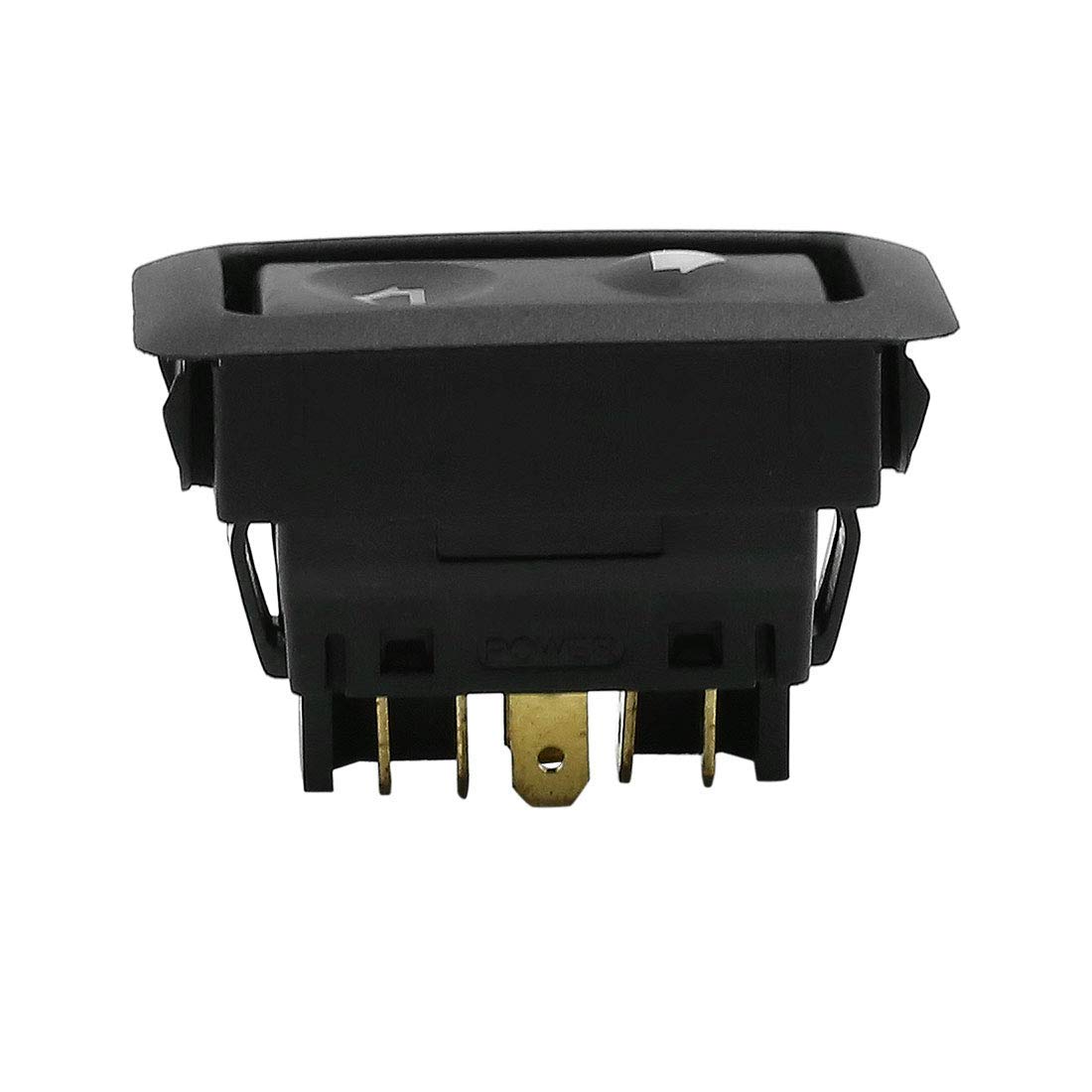 4pcs 6 Pins Universal Power Window Switch DC 12V,Momentary Electric Illuminated Power Window Switch for Car (Random Light Lamp Color)