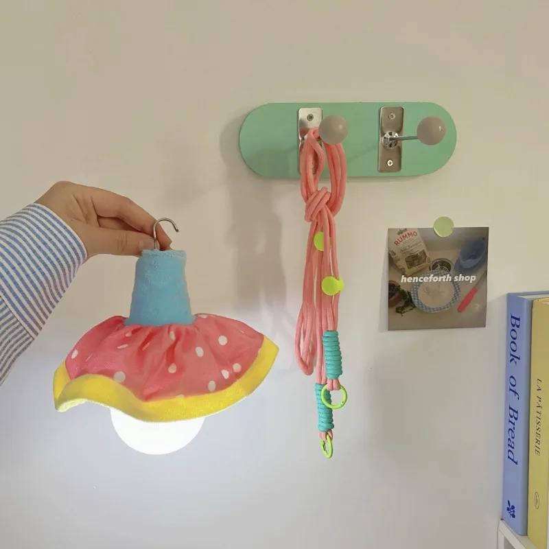 Colorful Lamp Portable Flower Lamp Wind Chimes Hanging Lantern Home Decoration Girl Birthday Gift Bedroom Night Light