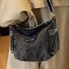Denim Bag Women's New Retro Simple Canvas Shoulder Bag Casual Student Shoulder Bag
