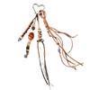 Acrylic Woven Ropes Car Keychain Maillard Beads Braided Rope Keyring  Jewelry Accessories