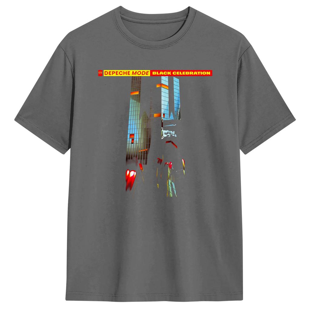 Fantastica T-shirt Depeche Mode Black Celebration da Uomo Girocollo Magliette in Puro Cotone Manica Corta Magliette Stampate Graficamente