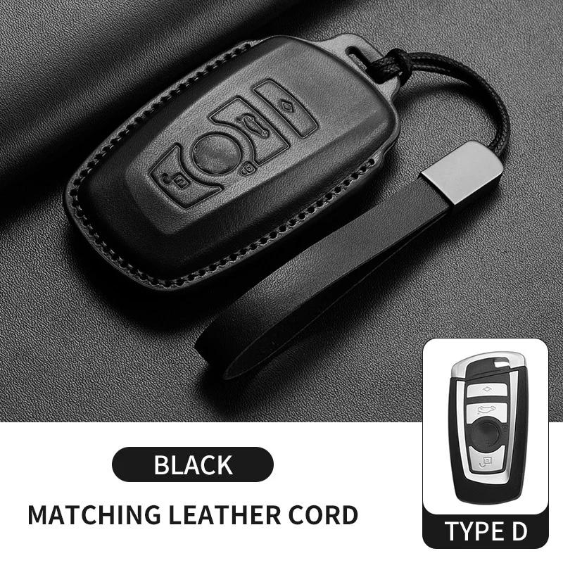 Leather Car Key Case Cover For BMW 3 4 5 6 Series X1 X2 X3 X4 X5 F10 F20 M3 M4 E34 E36 525 320i 2025 Key Shell Car Accessories